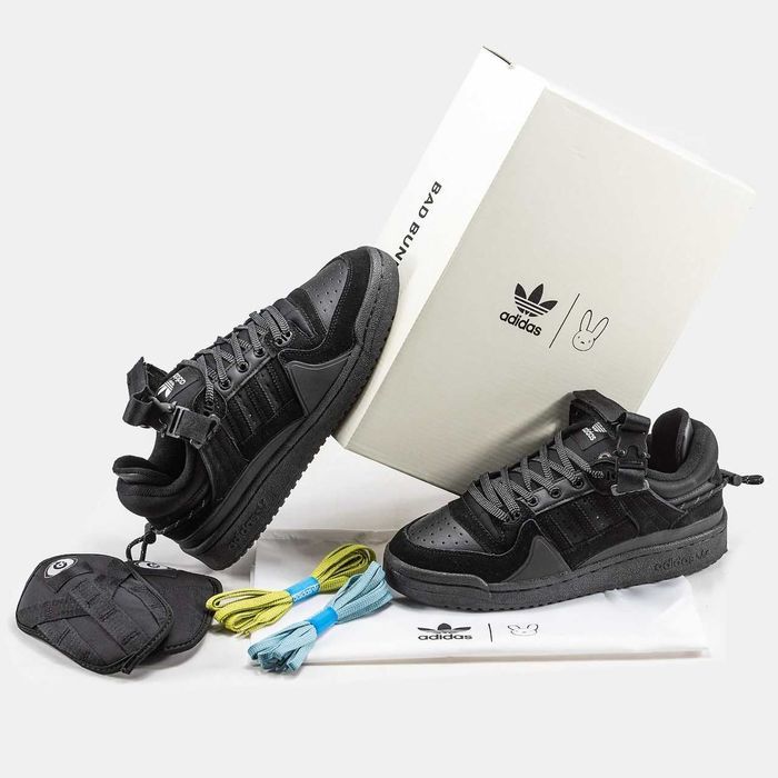 Кросівки Adidas Forum 84 x Bad Bunny Triple Black premium