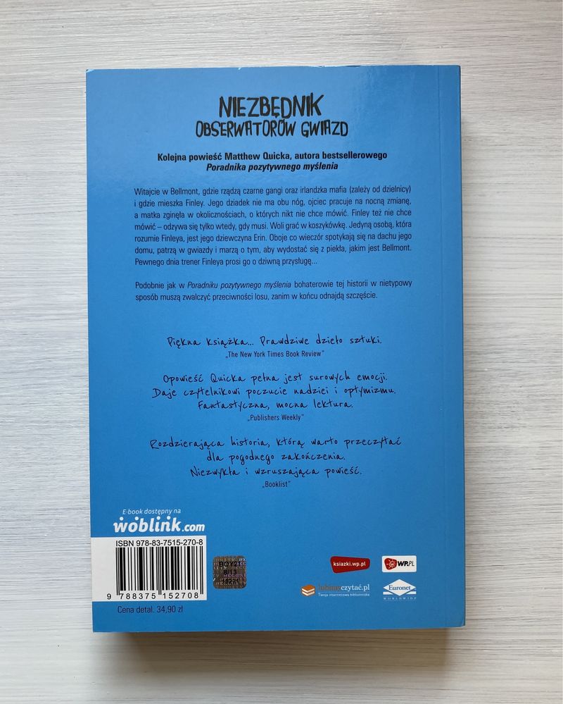 "Niezbędnik obserwatorów gwiazd” - Matthew Quick