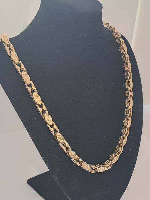 Złoty łańcuszek splot CARTIER