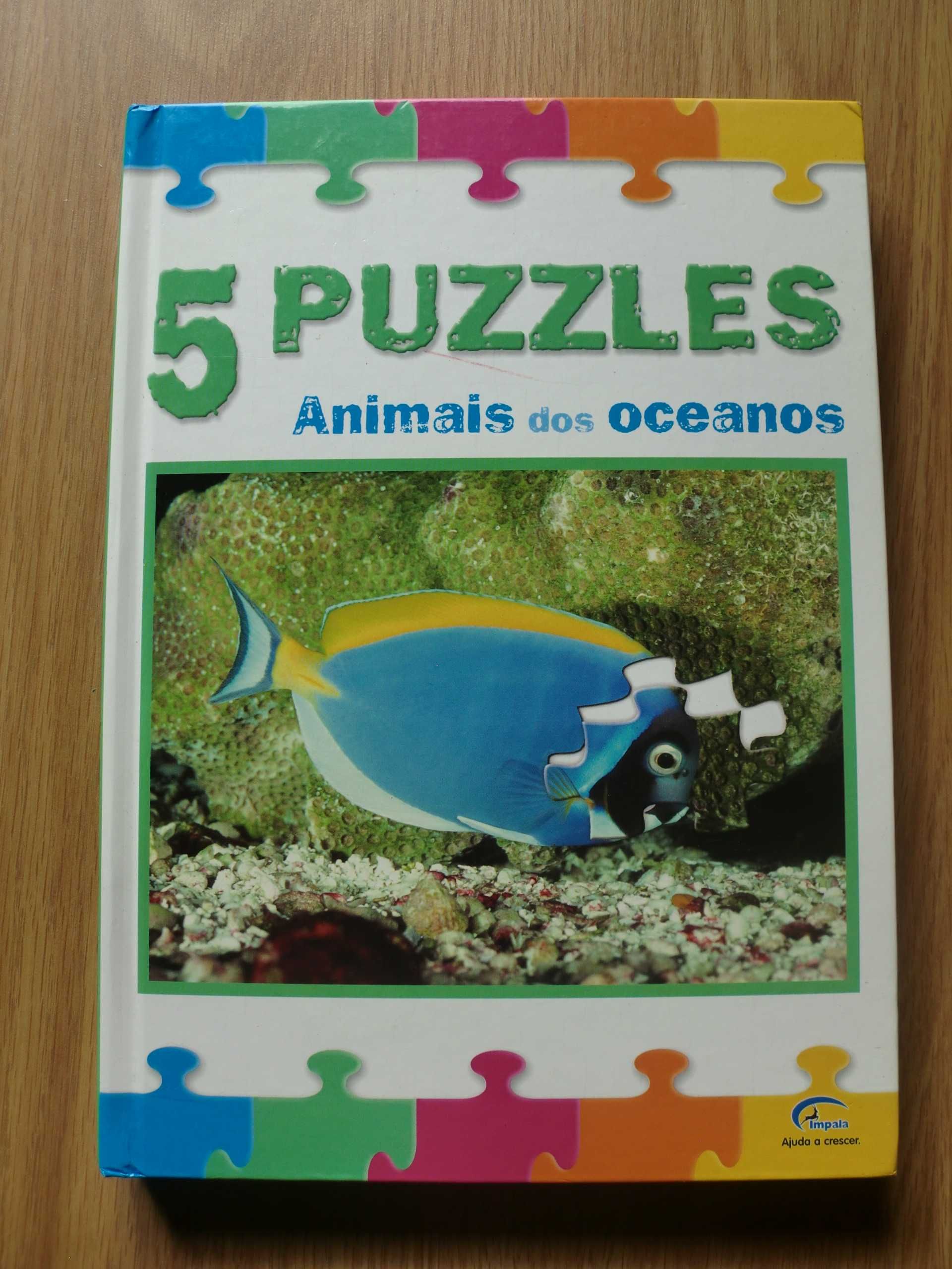 Animais dos Oceanos - 5 Puzzles