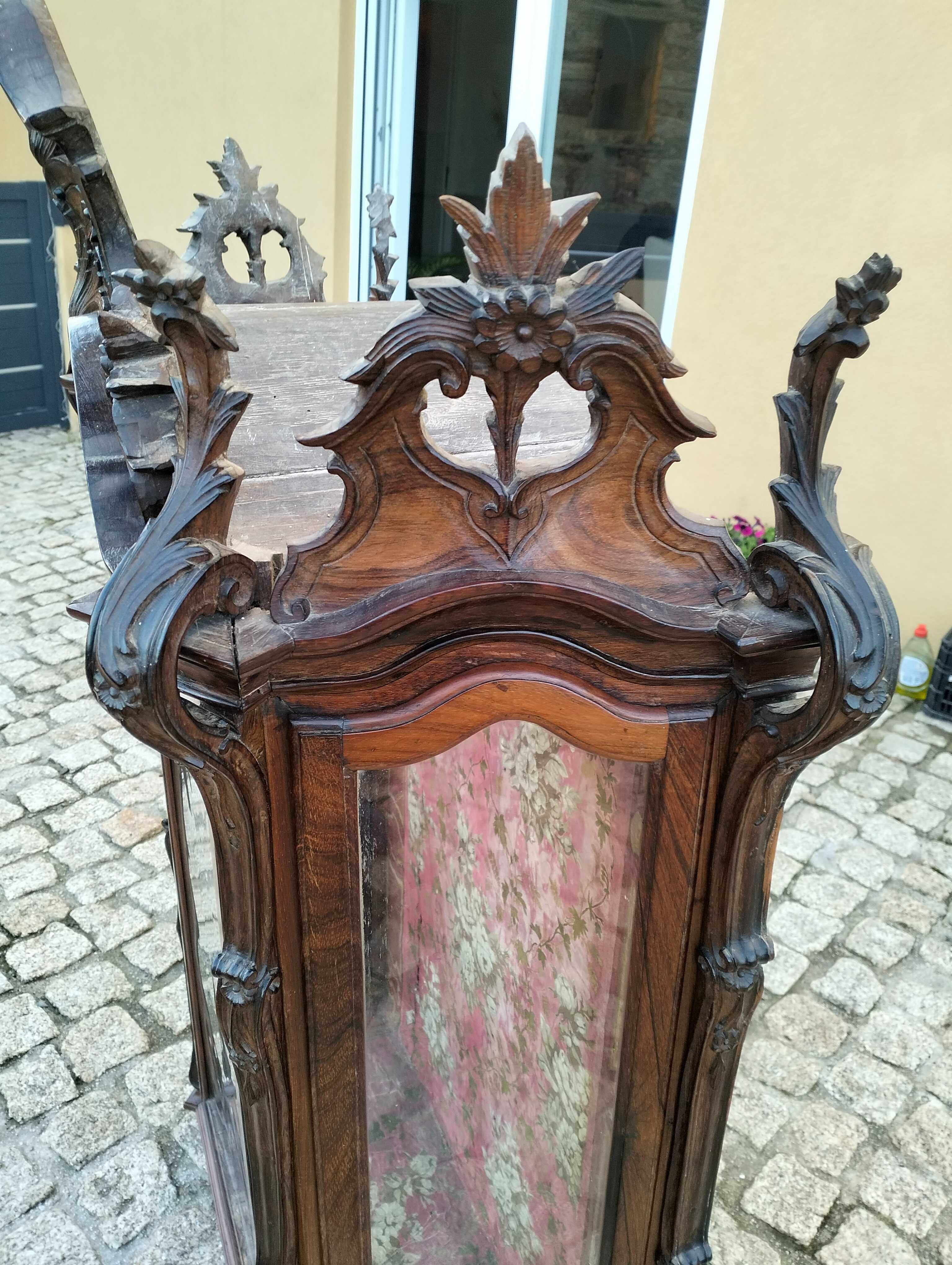 Oratório D José sec XVIII em pau Santo.