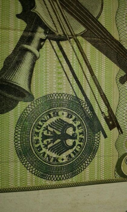 Банкнот 20 дойчмарка.Германии 1970