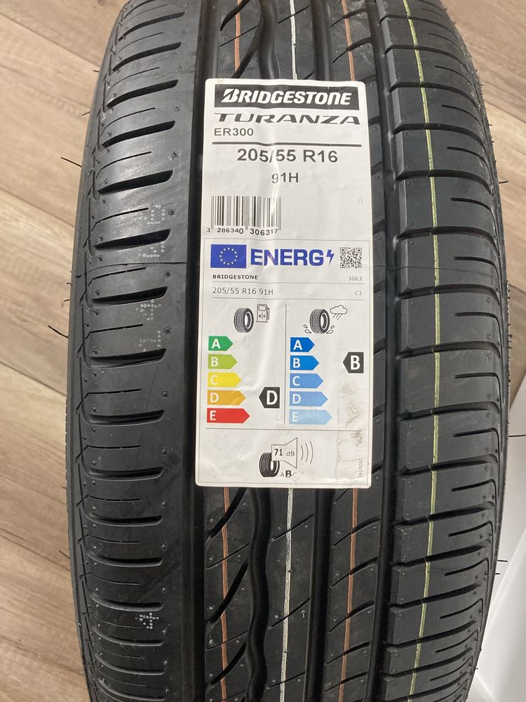 Nowe opony letnie Bridgestone 205/55/16, komplet 4 sztuki