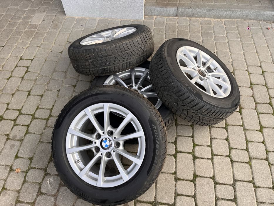 Koła zimowe BMW 16” 205/60/16 czujniki F30 PIRELLI 2022 opony run flat