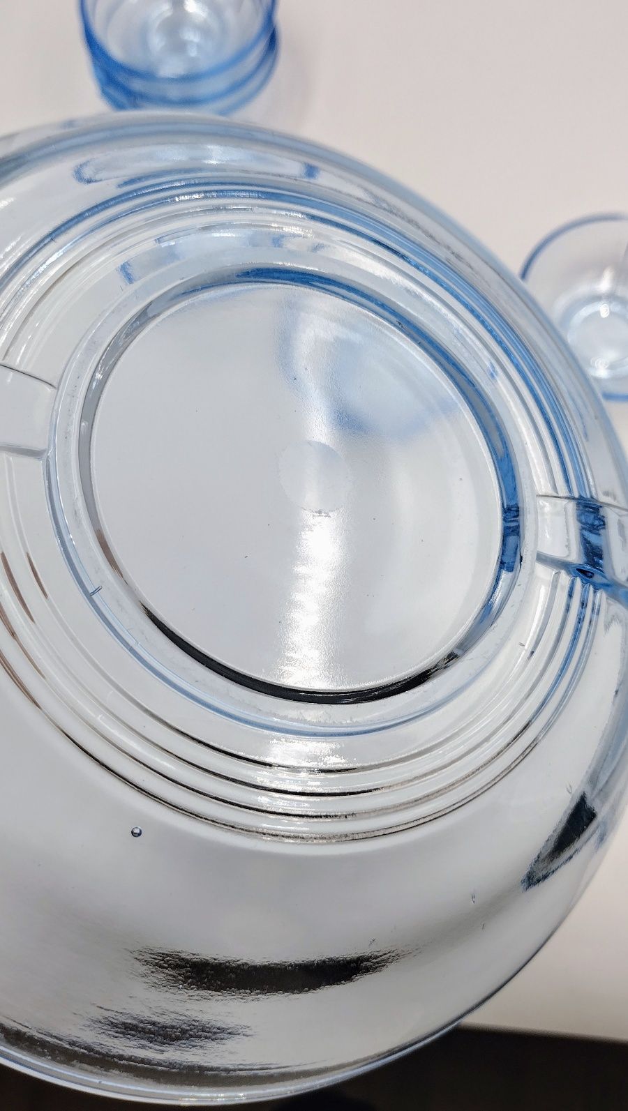 Zestaw szklanych misek do lodów szkło art deco przedwojenne antyk 30te