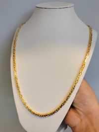 Nowy złoty łańcuszek splot królewski pr. 585 45,2g 60cm