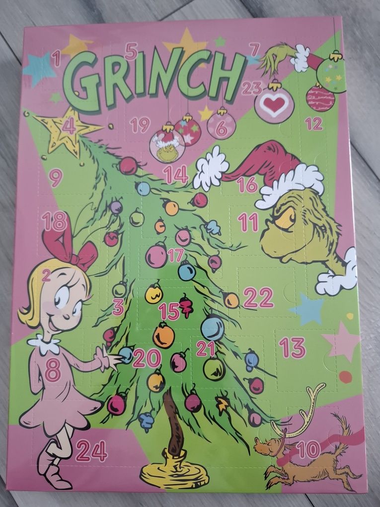 Kalendarz adwentowy Grinch z akcesoriami