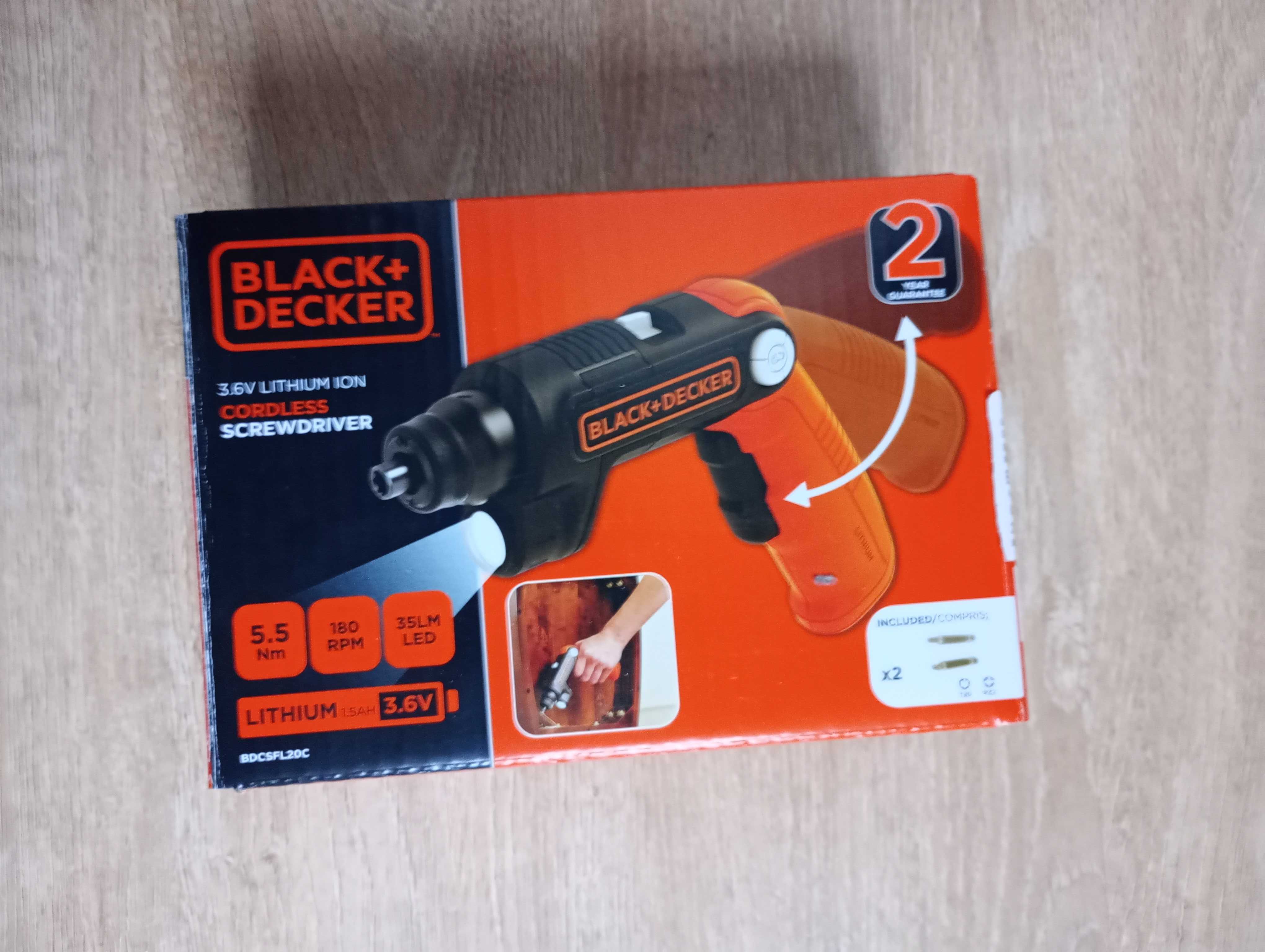 Wkrętarka akumulatorowa BLACK&DECKER