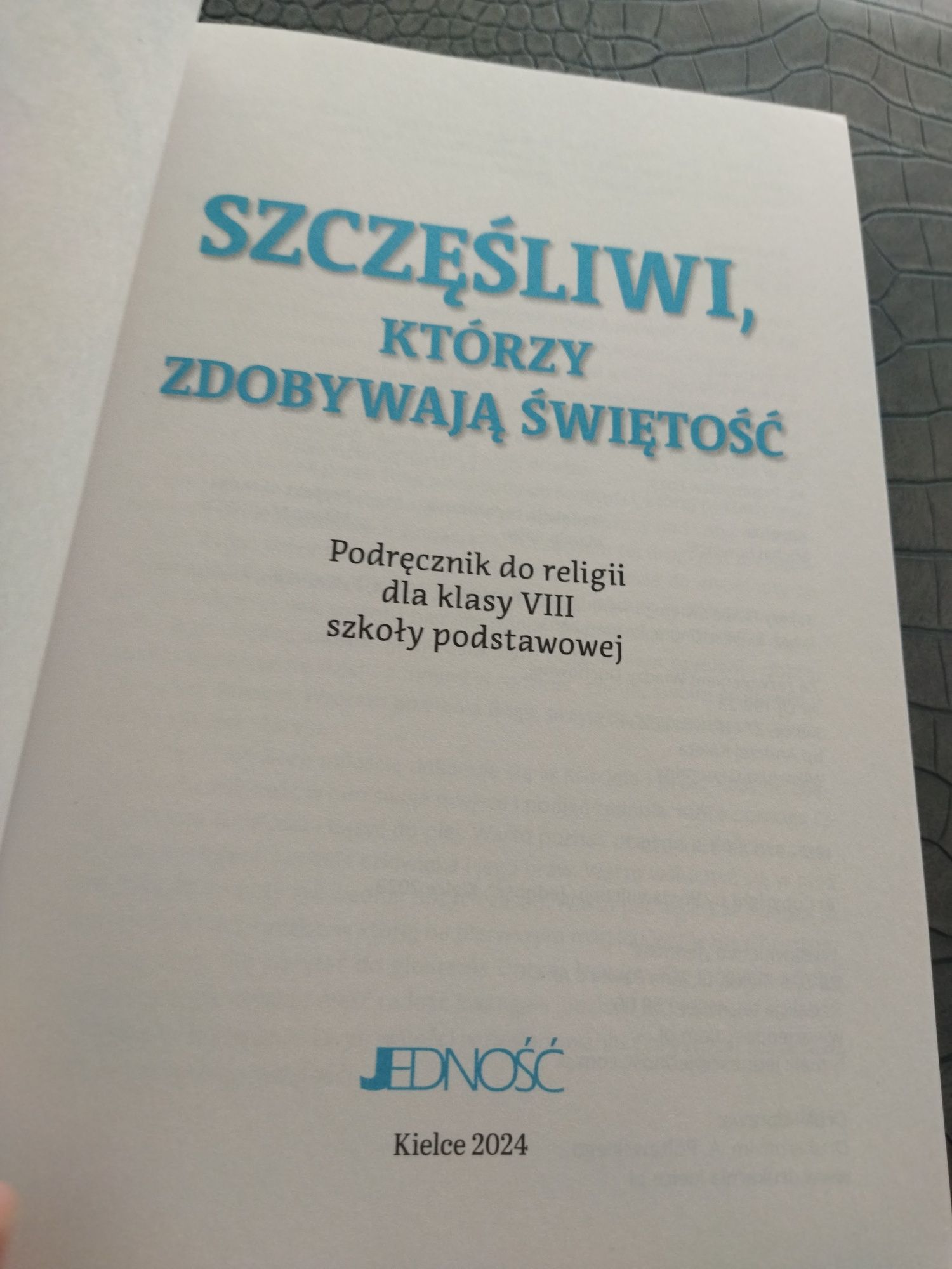 Szczęśliwy którzy zdobywają świętość podręcznik