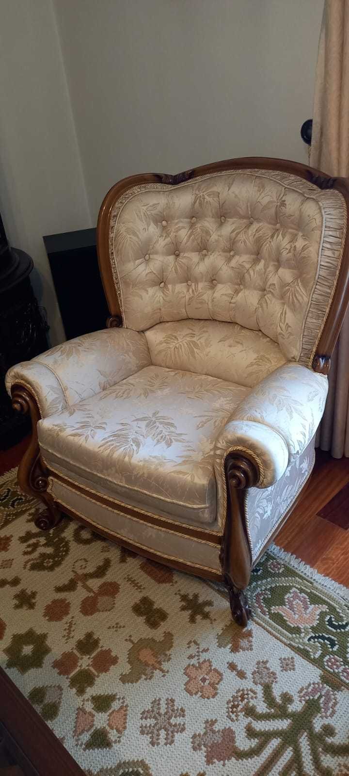 Conjunto de sofá cama 3 lugares + 2 individuais