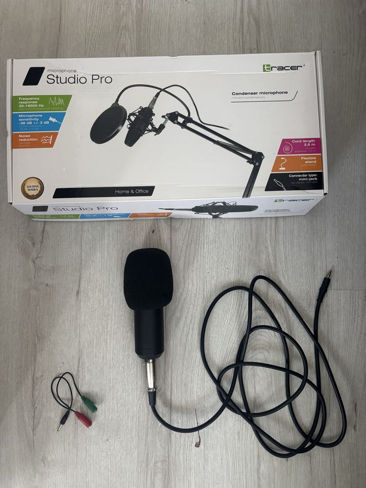 Mikrofon pojemnosciowy Tracer studio pro