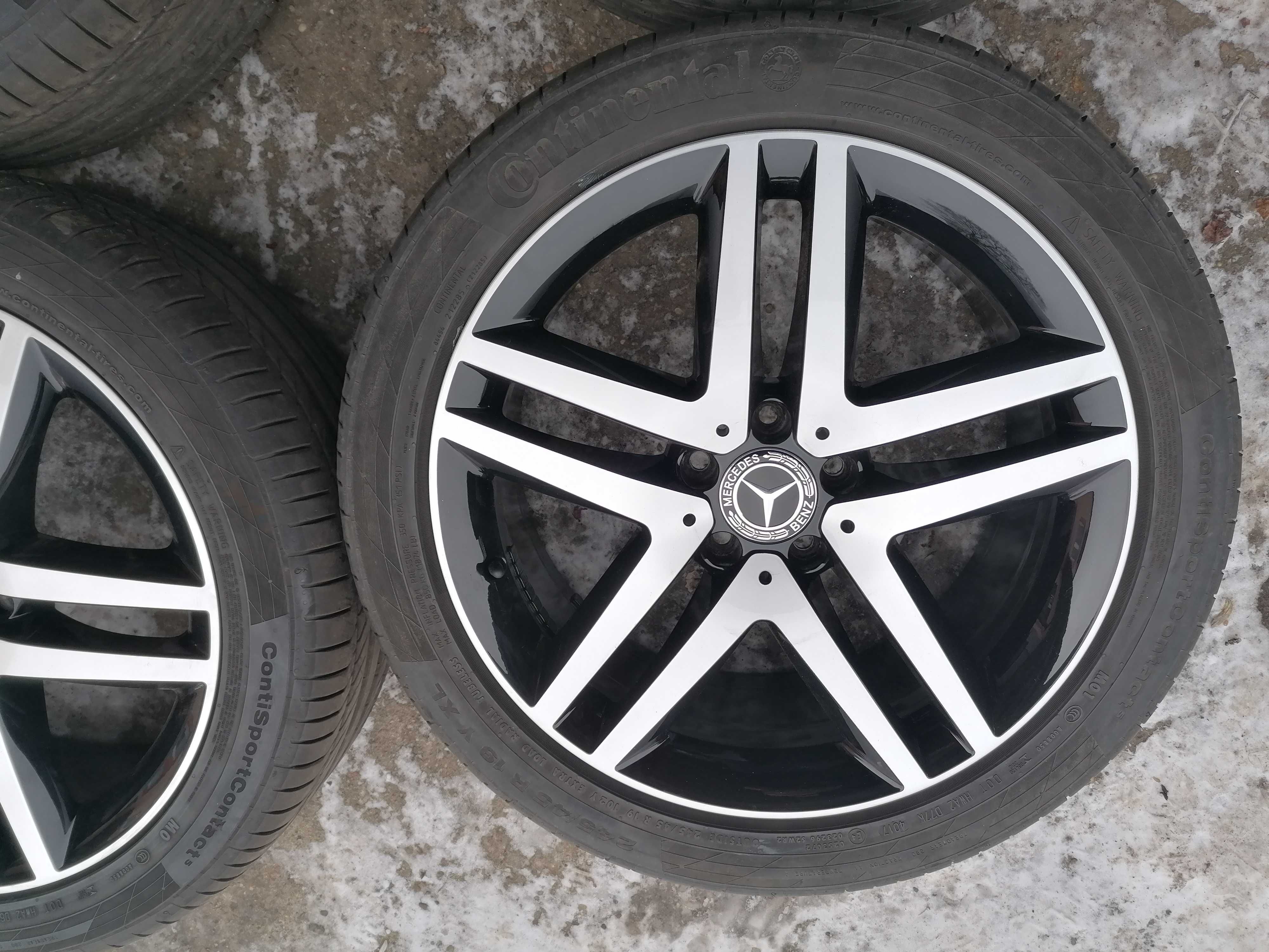 Koła 19" mercedes amg v klasa w447 z czujnikami lato Continental