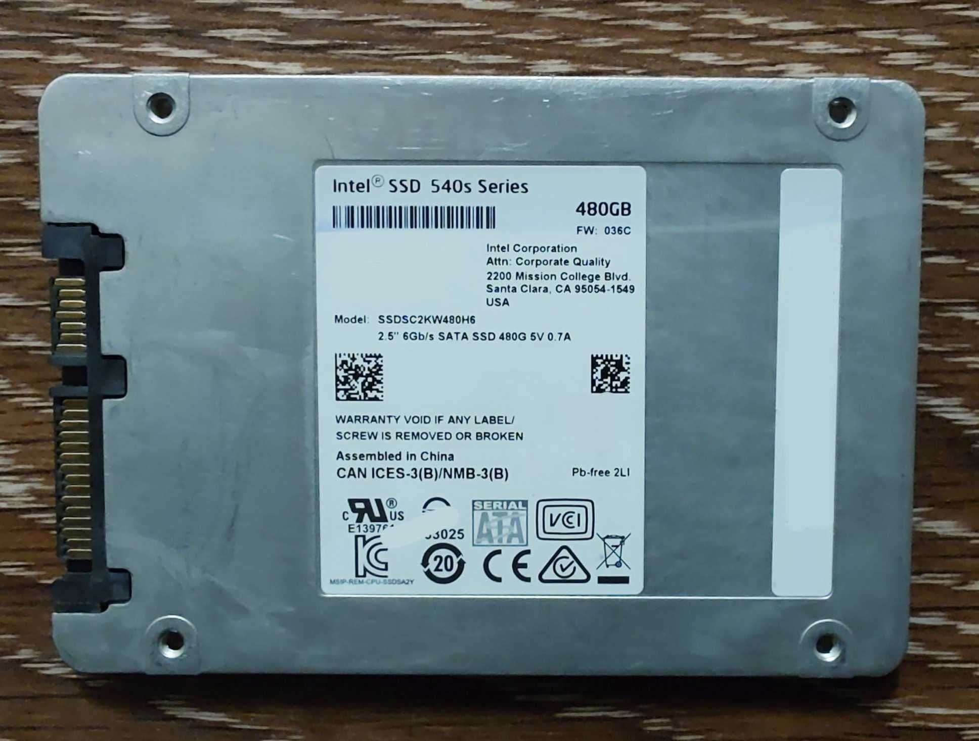 SSD 512gb, 480gb, 400gb - Western Digital, Intel