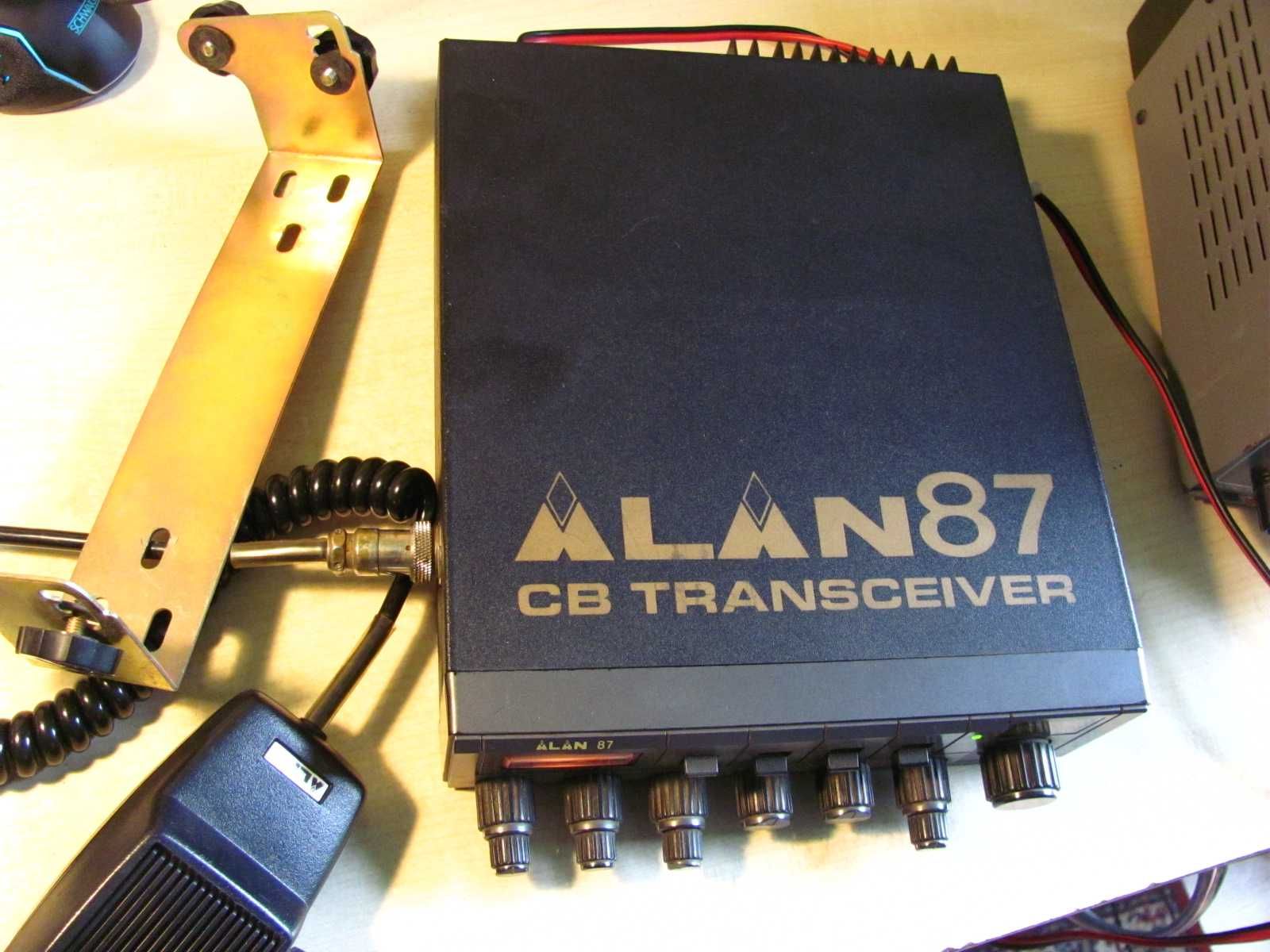 Radio CB Alan 87 - oryginał nie grzebany - super stan - cały komplet