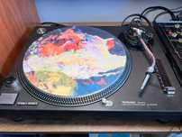 Technics 1210 MK2 + slipmata + ortofon + mocowania na pokrywę