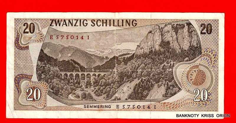 20 szyling Austria 1967 rok - seria E