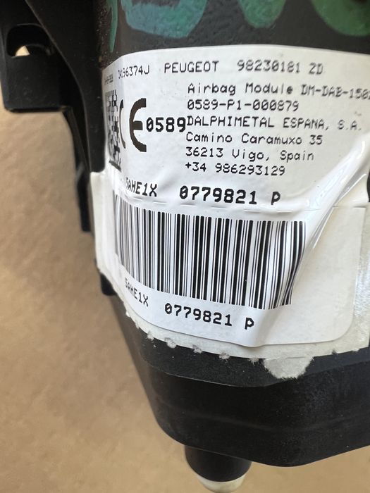 98230181 подушка Peugeot 3008 5008