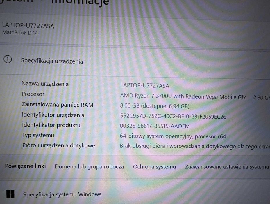 Laptop Huawei MateBook D 14