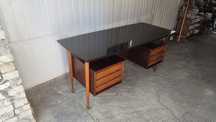 Biurko vintage PRL – unikat, mid century, historia prezesa GUS