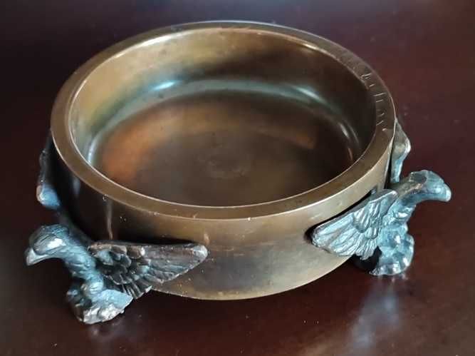 Popielniczka II Rzeczpospolita, Kantynowa?  Brąz/Mosiądz?