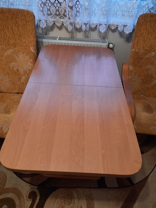 Stół, stolik kawowy rozkładany, ława, drewniany