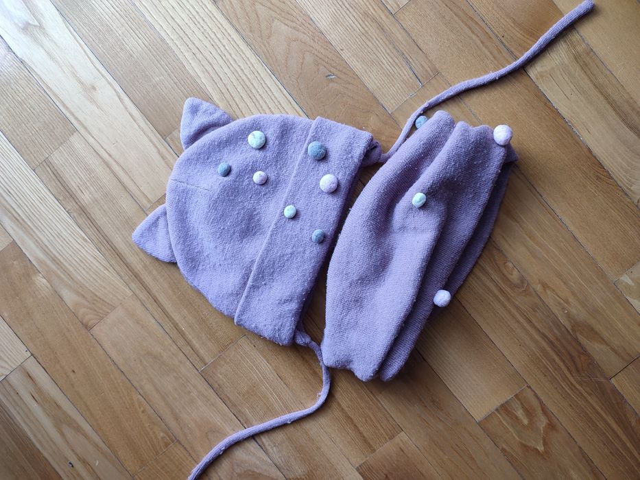 Шапка зимова + хомут 1,5-3років