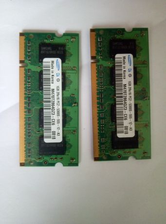 Планка памяти (2шт) DDR2 для ноутбука