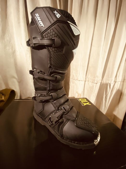 Мотоботи Shot  recing X10 solid black 42р