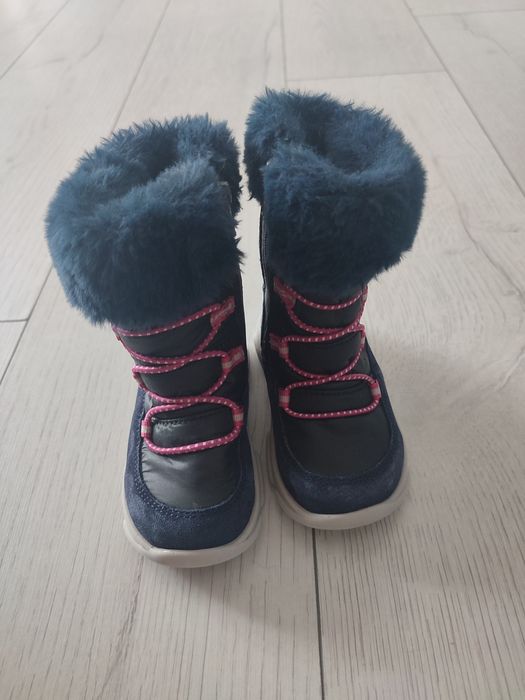 Buty zimowe kozaczki śniegowce dla dziewczynki rozmiar 21