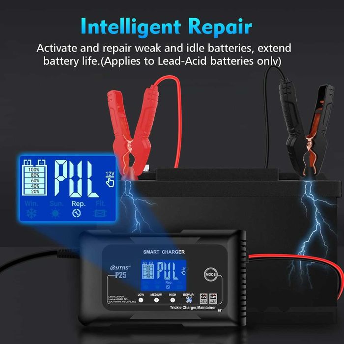 Автоматическое зарядное устройство HTRC P25 25A 12-24V
