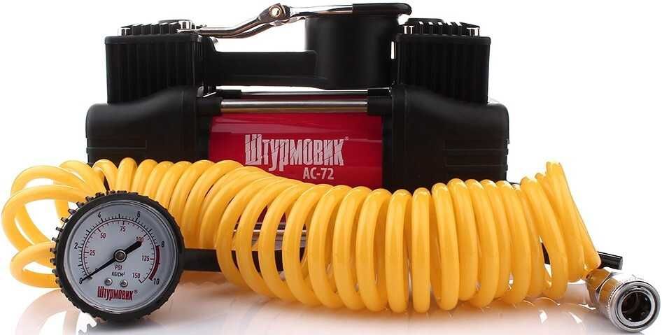 Автомобильный компрессор Штурмовик АС‑90 Однопоршневой, 90 л/мин