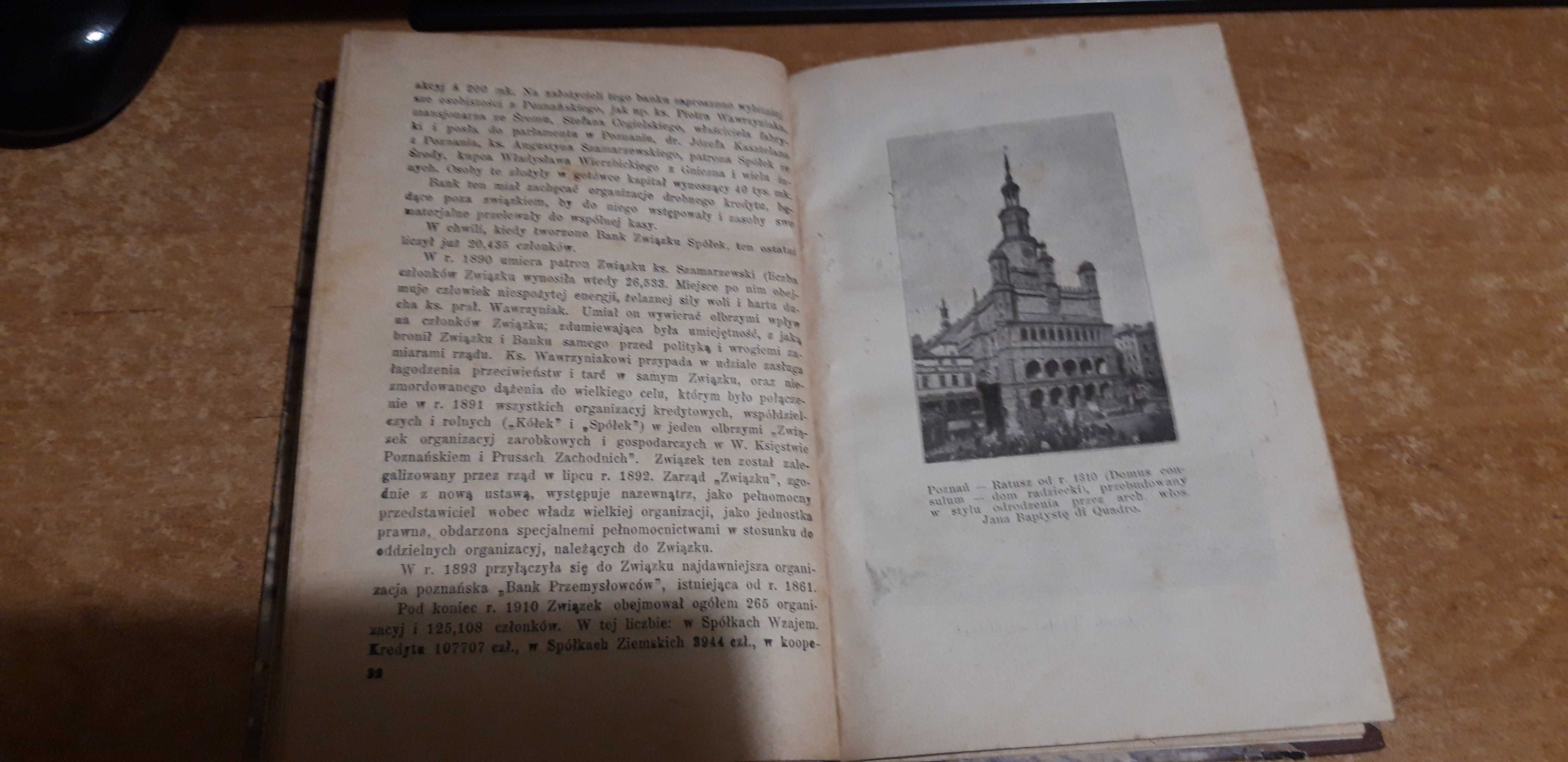 Wielkopolska (Rys Historyczno - Społ.) -Z. Denter- 1921, opr.,mapa