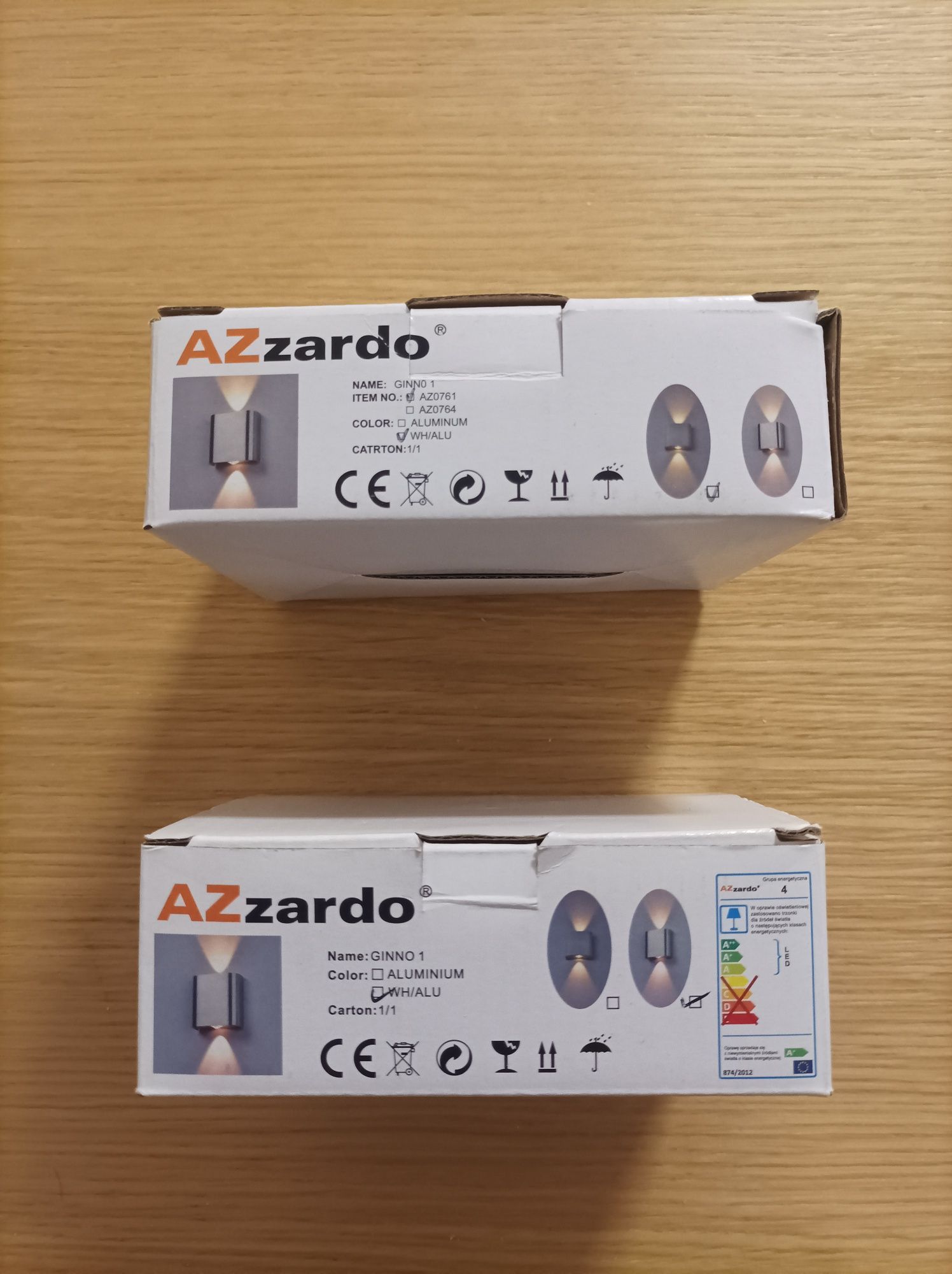 lampa techniczna kinkiet LED azzardo Ginno A1