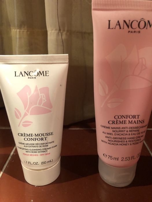 Zmywacz do twarzy i krem do rąk Lancome