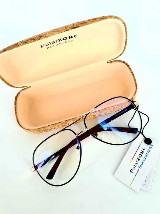 Okulary Polarzone damskie okulary do komputera zerówki nowe
