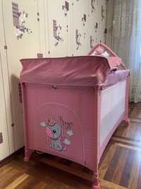 Нове ліжко манеж кроватка рожева
