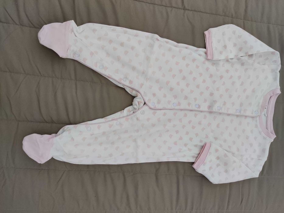 7 Babygrow em algodão menina de 9-12 meses