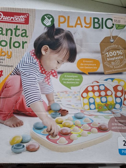 Іграшка-мозаїка Quercetti Play Bio Fantacolor baby