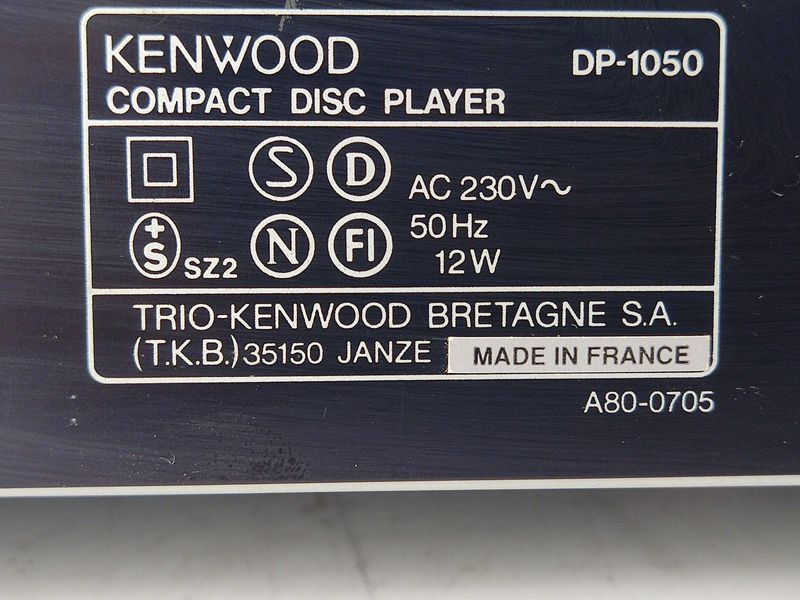 Solidny Odtwarzacz płyt CD Kenwood DP 1050 Dobór Audio