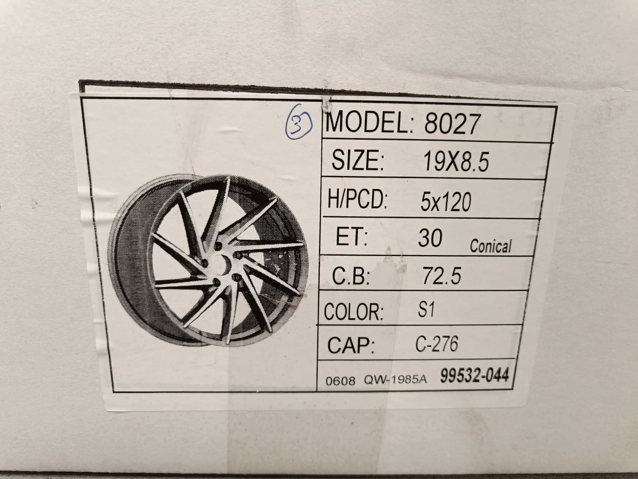 Felgi Aluminiowe 19' 8,5x19 5x120 et30