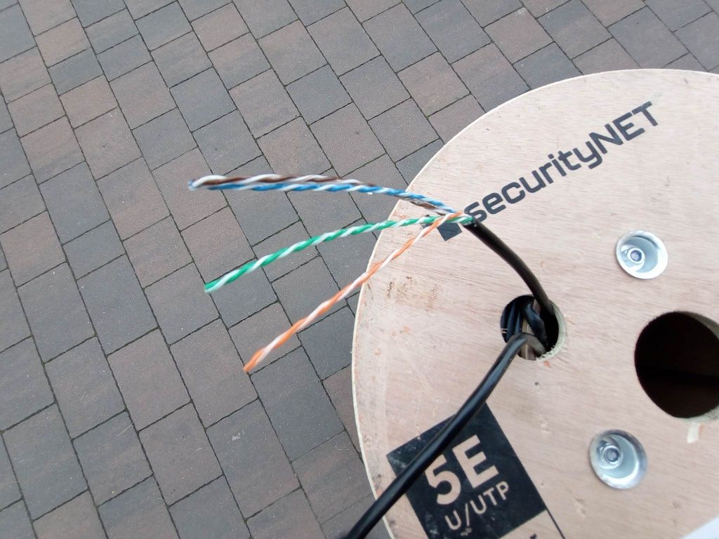 Kabel przewód UTP 5 CAT Ziemny Żel skrętka