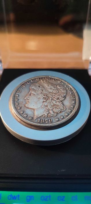 1 dolar srebro USA 1879cc , one dollar , Rarytas , Morgan Carson City