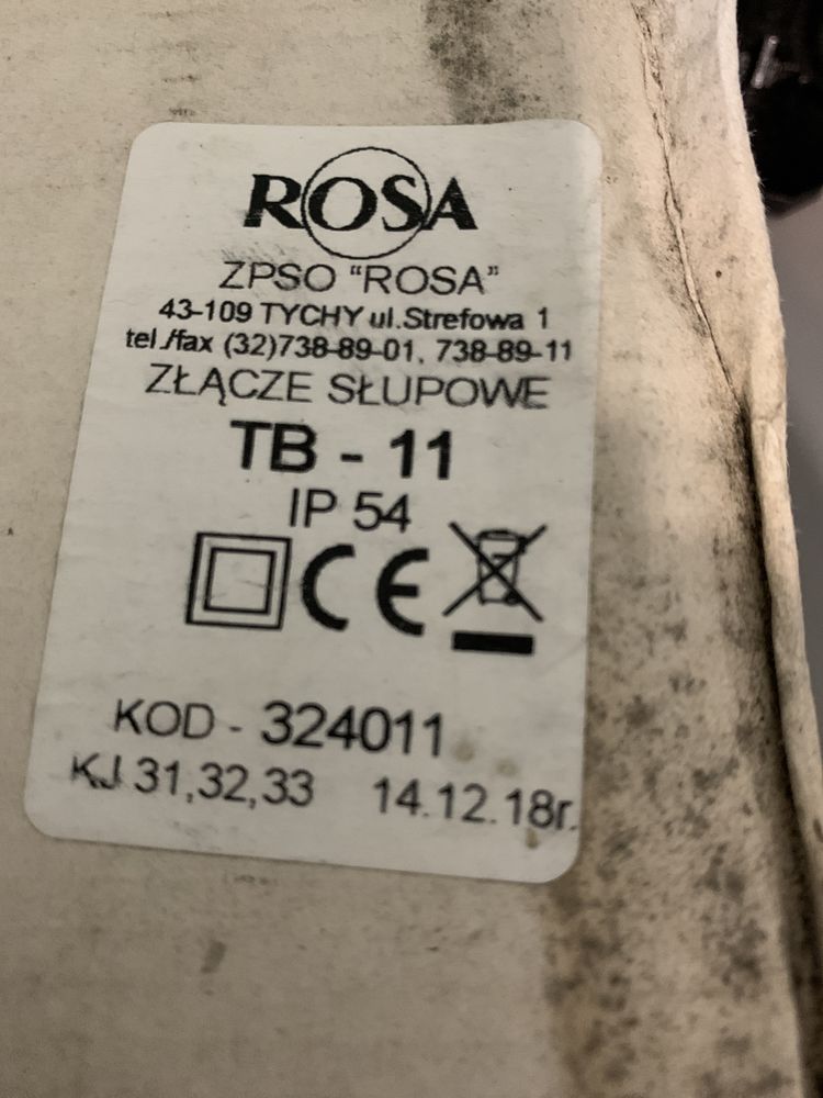 Złącze słupowe Rosa TB-11