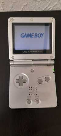 Gameboy Advance SP silver prateado