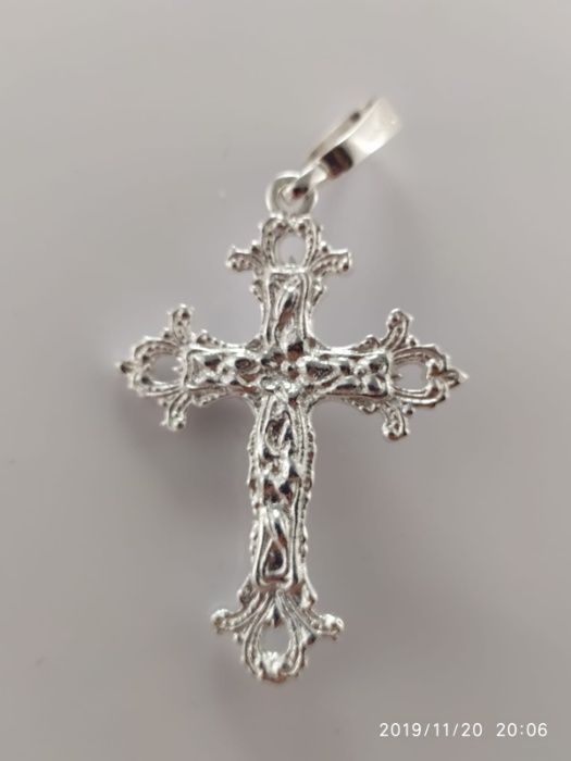 Duży krzyż  7/5 cm. 19 g. masywny męski z dużą zawieszką