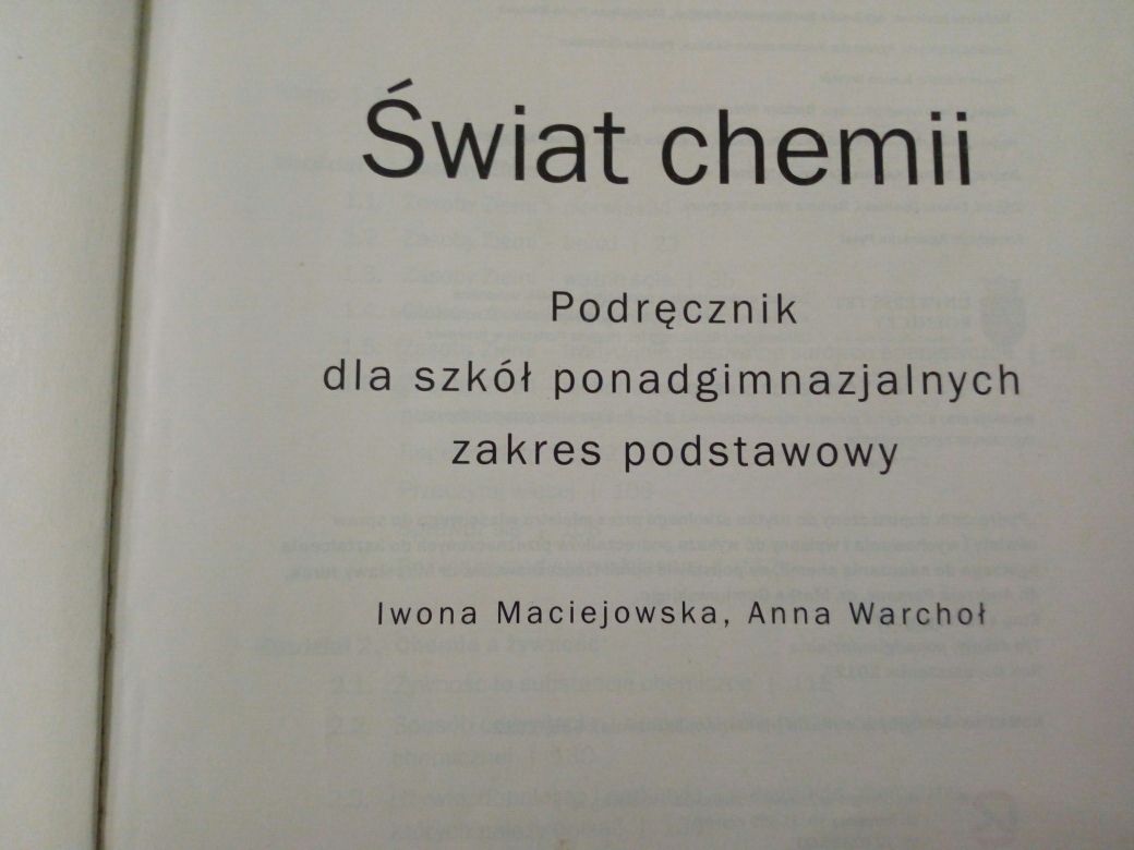 Podręcznik do chemii Świat chemii ZamKor Chemia Nowej Ery 2, 3