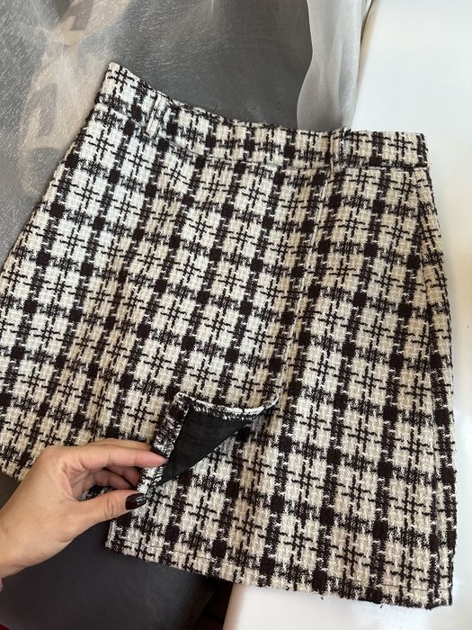 Спідниця-шорти +спідниця замш