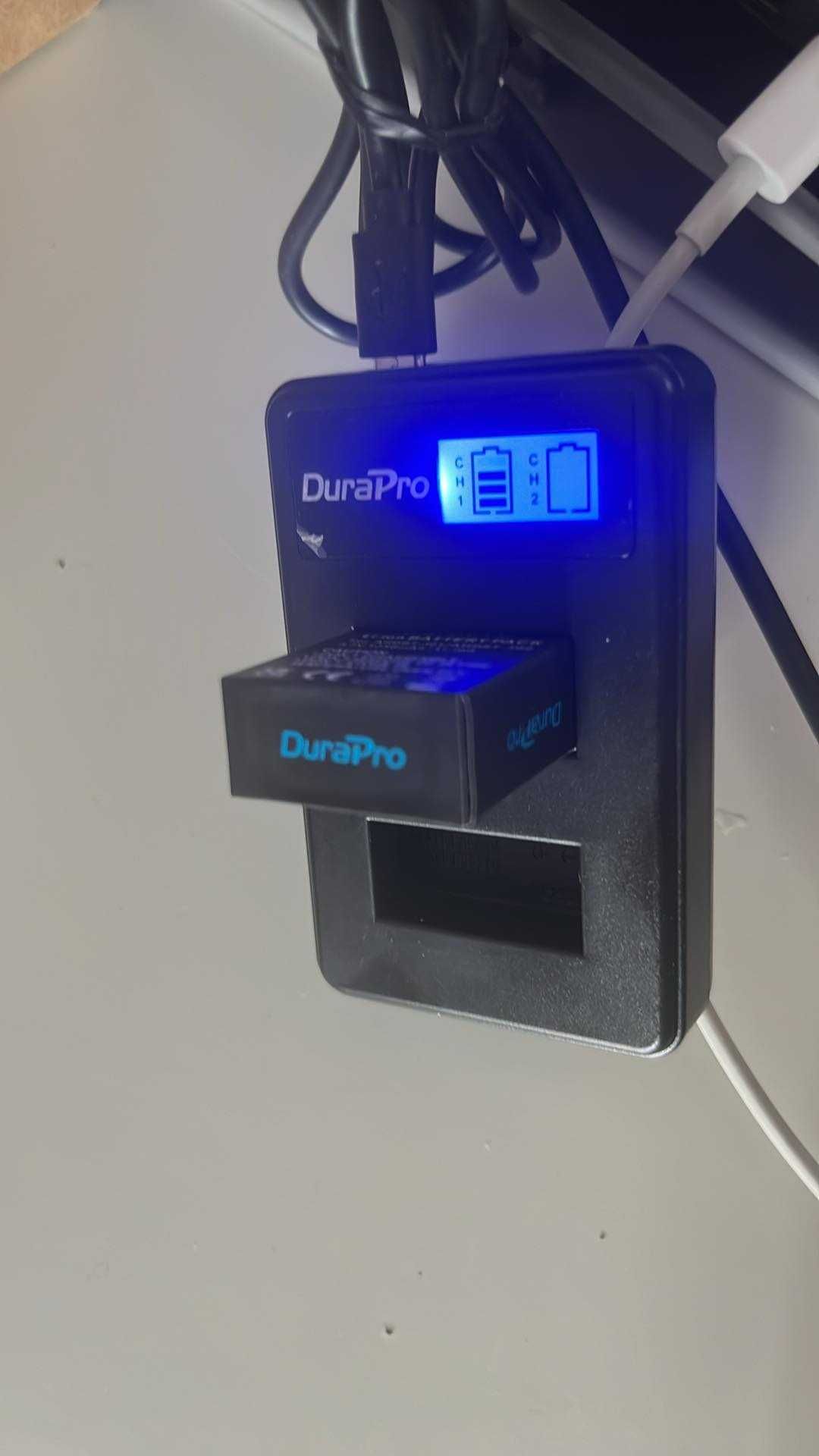 DuraPro 4 x baterie + LCD Dual USB Charger do Gopro