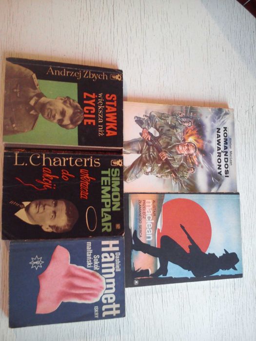 Stawka większa niż życie, Święty, Sokół maltański książki z PRL zestaw