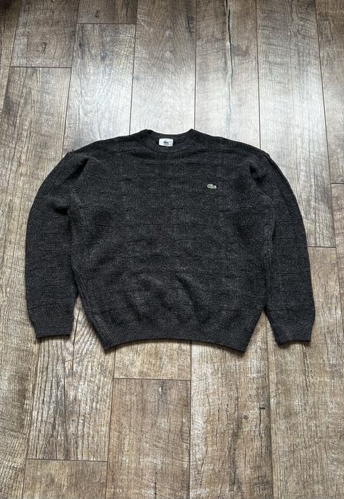 Lacoste Vintage Knit Crewneck Sweater вінтажний светр вʼязаний лакост